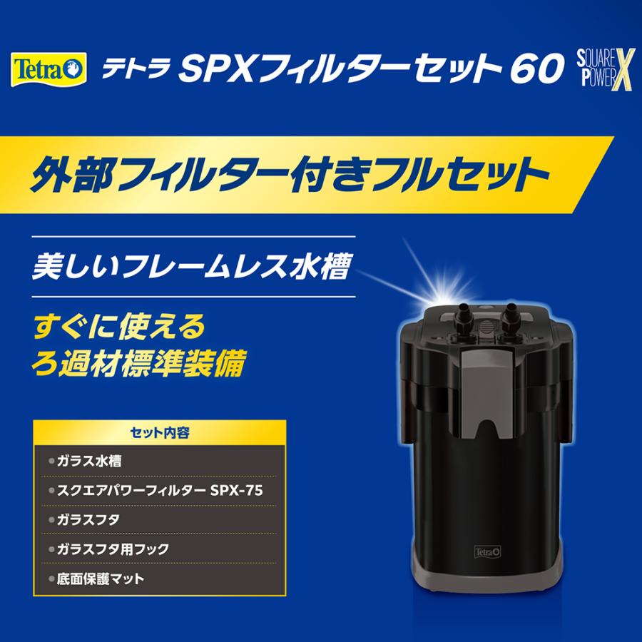 テトラ SPXフィルターセット60 60cm水槽 62．5×32．5