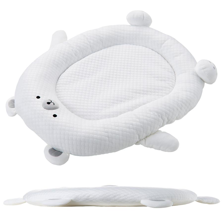 【接触冷感】coolingベッドM アウトレット品 マルカン 接触冷感マリンベッド シロクマ 訳あり