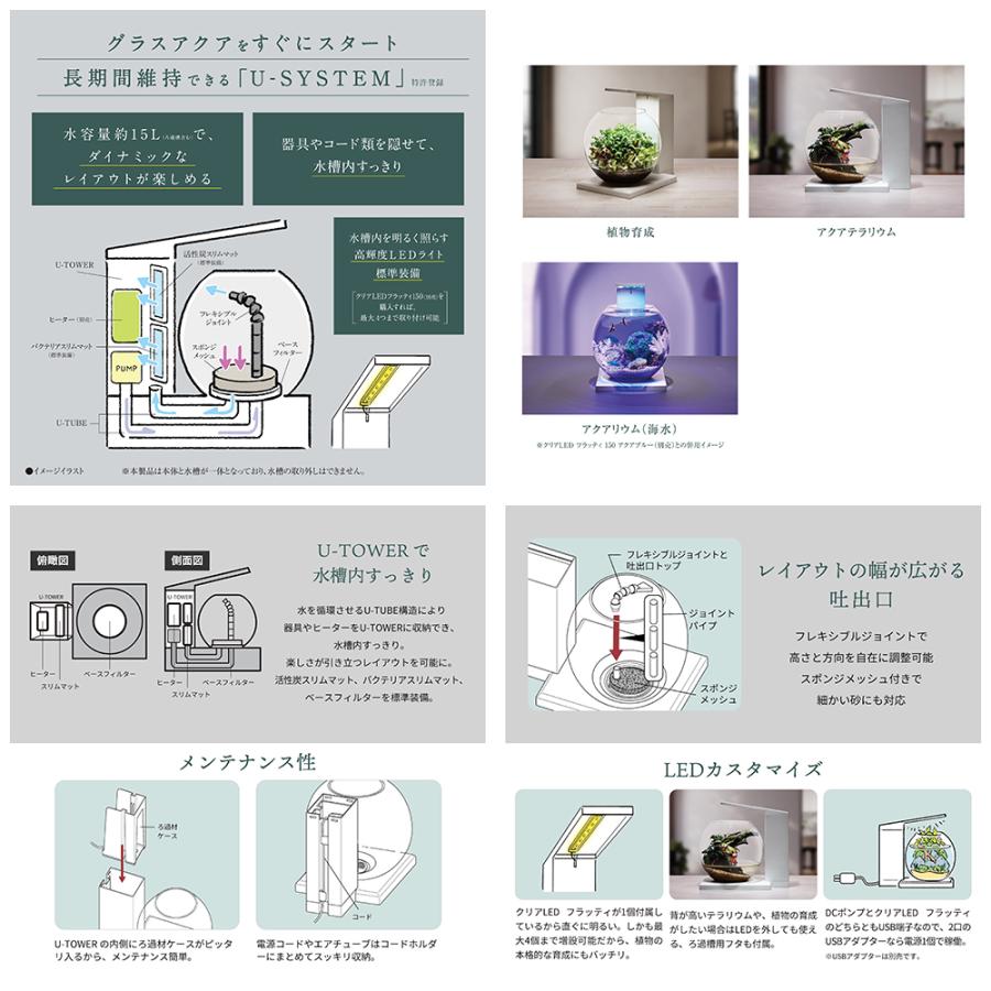 GEX グラスアクア DEKA PERCO DB−WH 幅30×奥行30