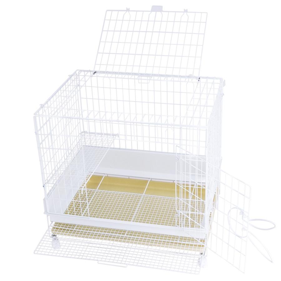 アウトレット品 衛生的で丈夫なうさぎの鉄製ケージ Paypayモール店 ホワイト イエロー 組立確認済 うさぎ モルモット 小動物用品 沖縄別途送料 チャーム チャーム Charm 店 通販