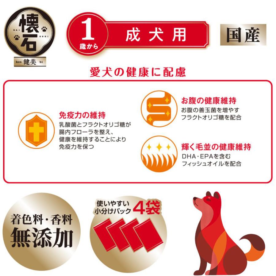 懐石　健美　成犬用　１歳から　１ｋｇ（２５０ｇ×４袋）　犬　ドッグフード | 懐石 | 05
