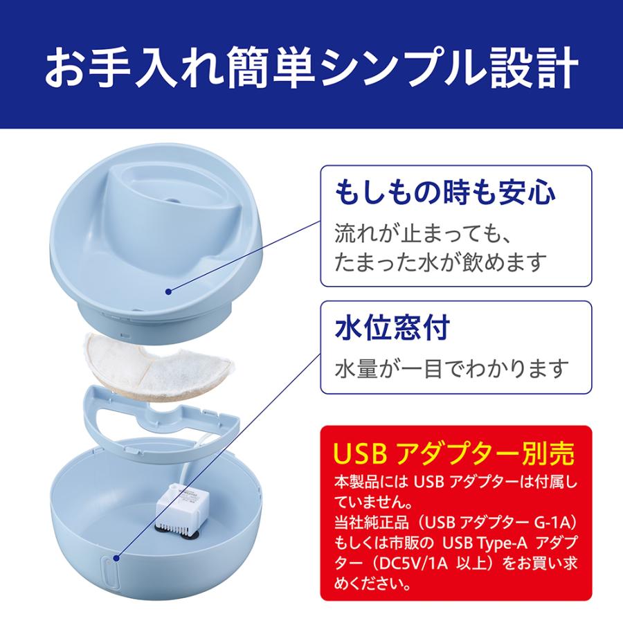 GEX ピュアクリスタル ハロー 犬用 ライラックブルー 950ml
