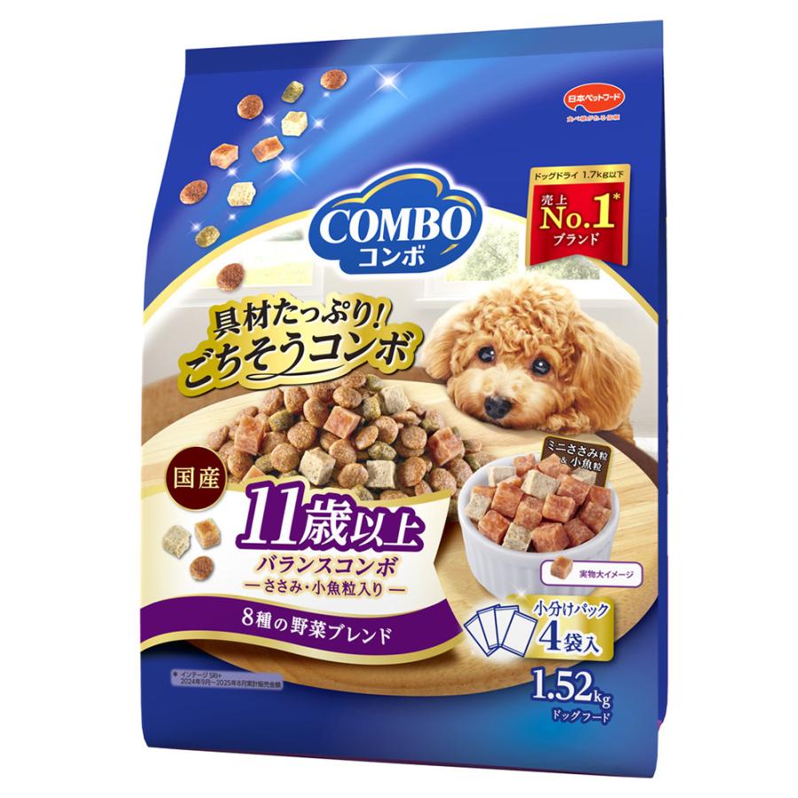 ドッグフード　コンボ　ドッグ　１１歳以上　１．５２ｋｇ（３８０ｇ×４袋入） | 
