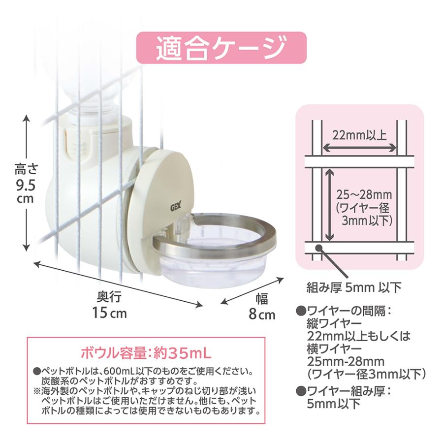GEX ラビング ドリンクディッシュ 給水器 うさぎ : チャーム charm