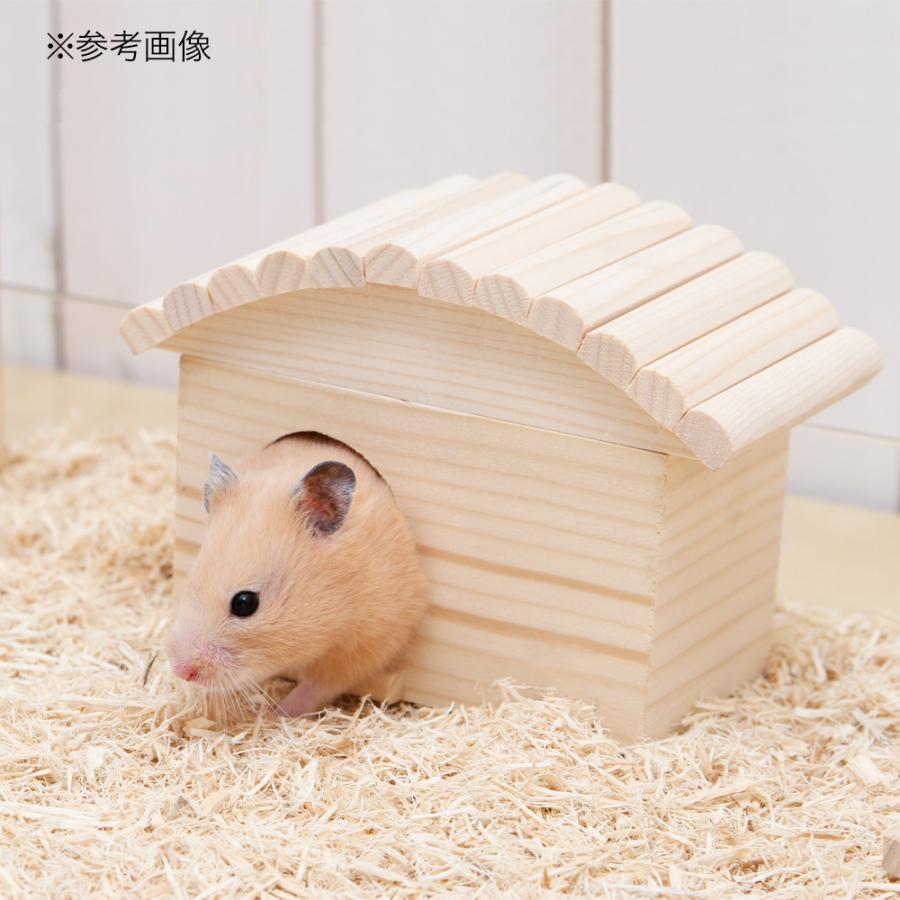 Leaf Corp 木製ペットハウス パインの木 アーチ屋根 М ハムスター リス