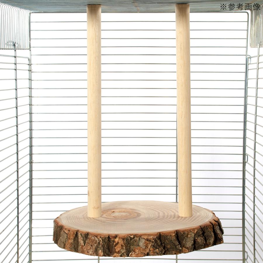 Leaf Corp 国産 天然素材の吊り下げステージ くりの木 2本 かじっても