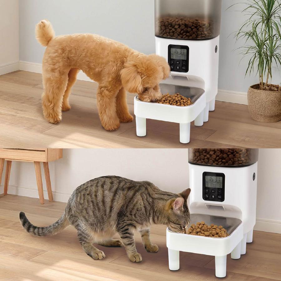 ドギーマン 食べやすい テーブル自動食器 シングル 4L エサ 自動