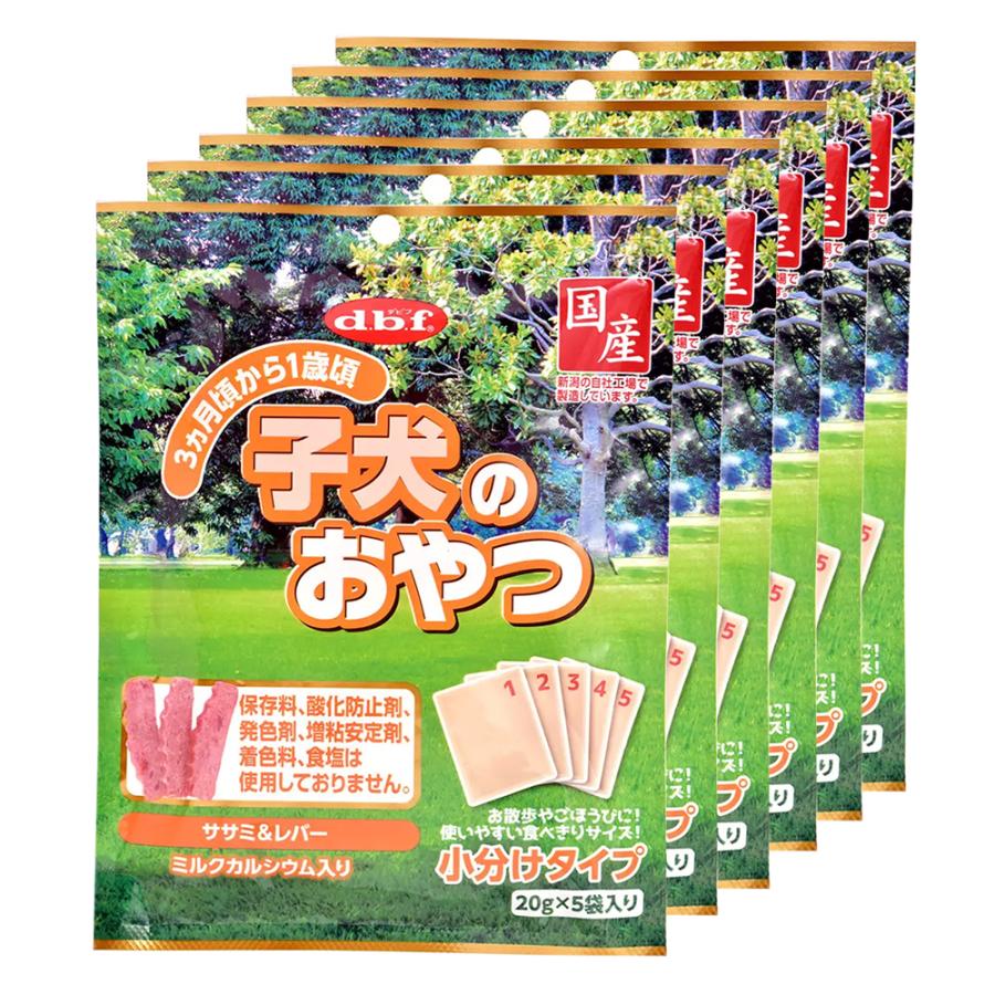 デビフ　子犬のおやつ　１００ｇ（２０ｇ×５袋）　６袋入り の商品画像