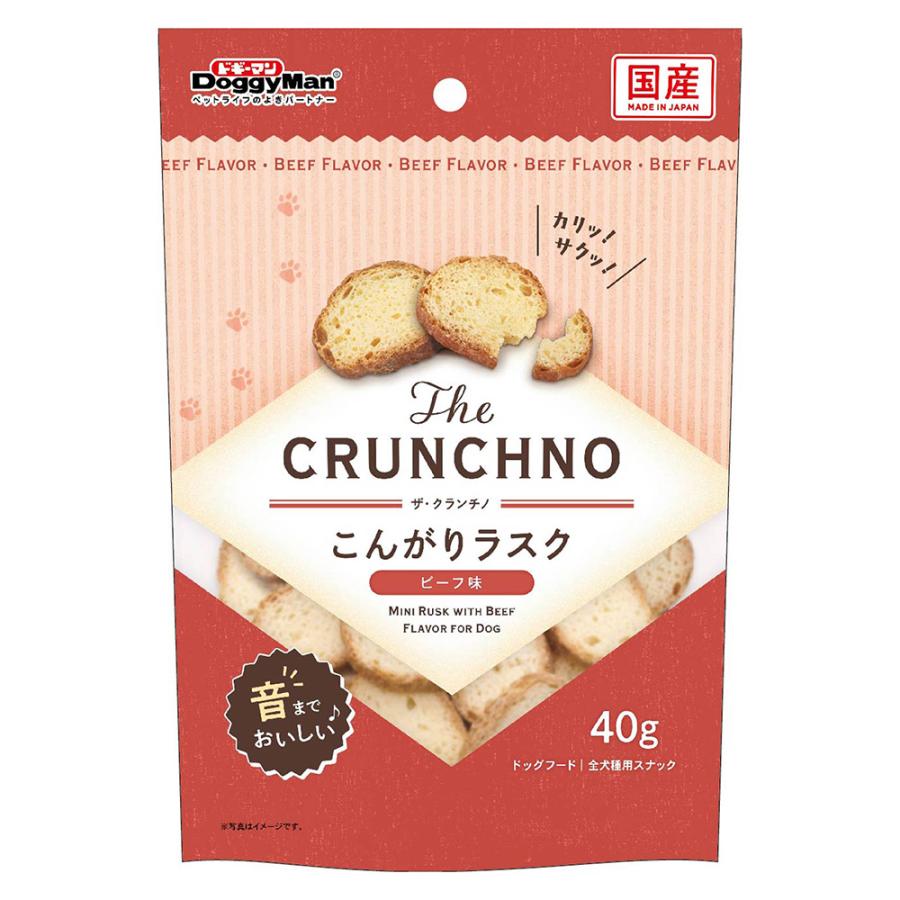 ドギーマン　Ｔｈｅ　ＣＲＵＮＣＨＮＯ　こんがりラスク　ビーフ味　４０ｇ | 