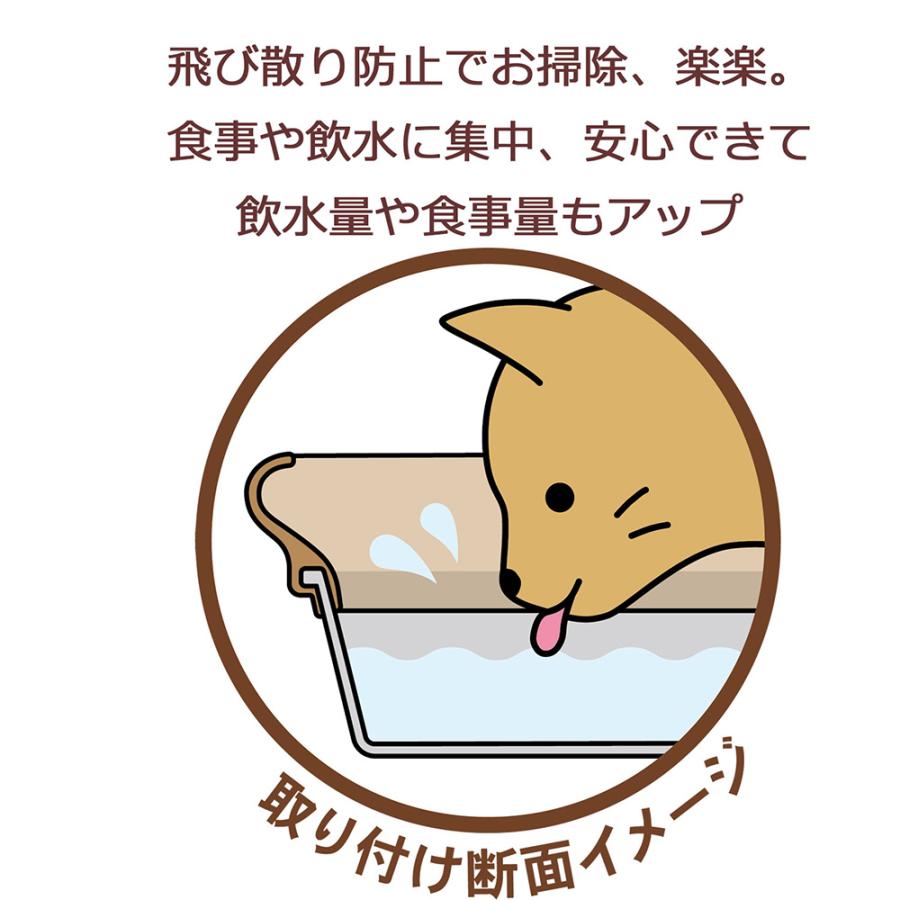 ドギーマン　飲み水・フードの飛び散り防止カバー　犬猫用　広口タイプ |  | 02