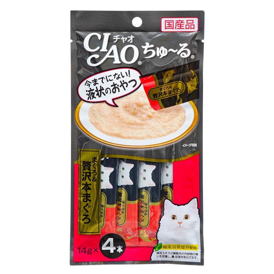 いなば ＣＩＡＯ チャオ ちゅ〜る まぐろ＆贅沢本まぐろ １４ｇ×４本