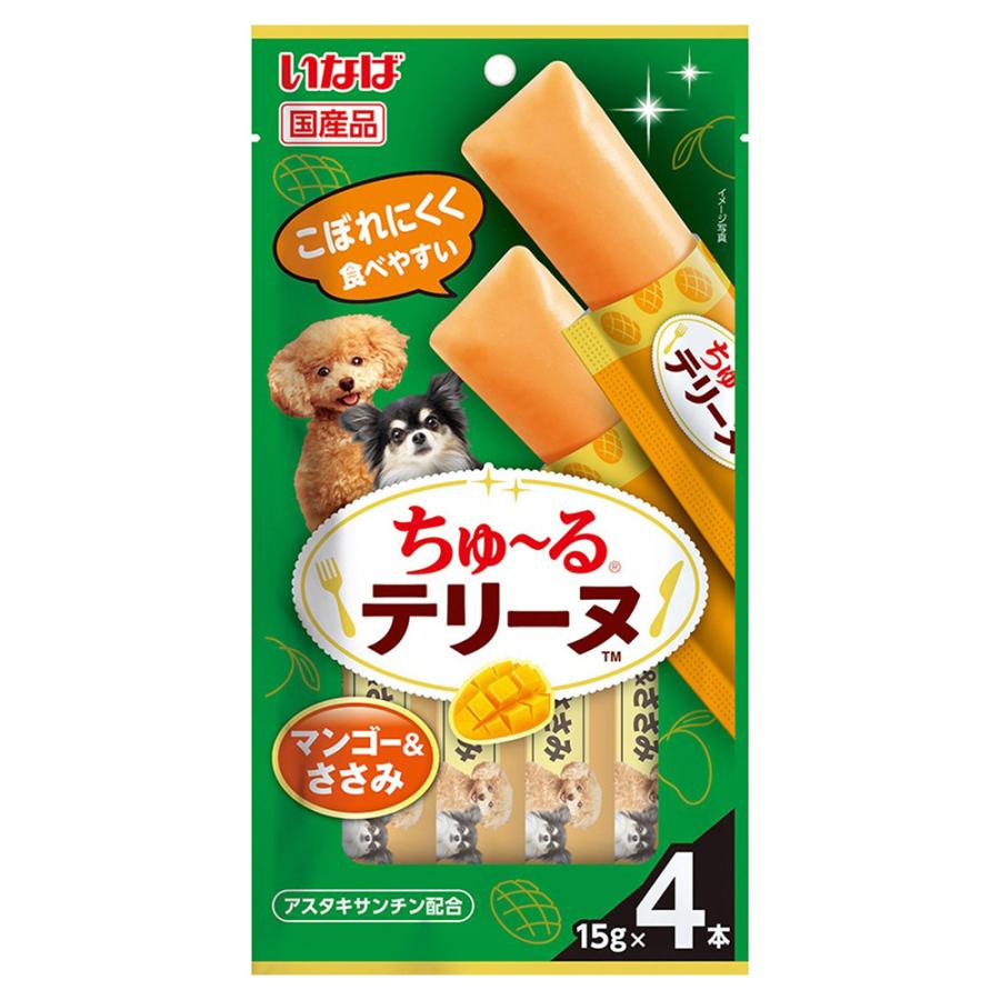 いなば　ちゅ〜るテリーヌ　マンゴー＆ささみ　１５ｇ×４本 | 