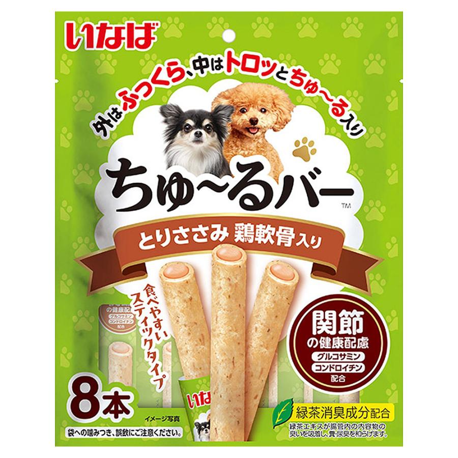 いなば　ちゅ〜るバー　とりささみ　鶏軟骨入り　関節の健康配慮　８本入り | 