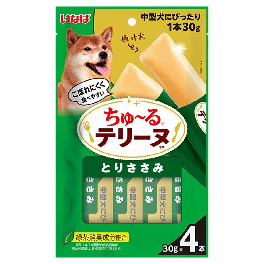 いなば　ちゅ〜るテリーヌ　中型犬用　とりささみ　３０ｇ×４本 | 