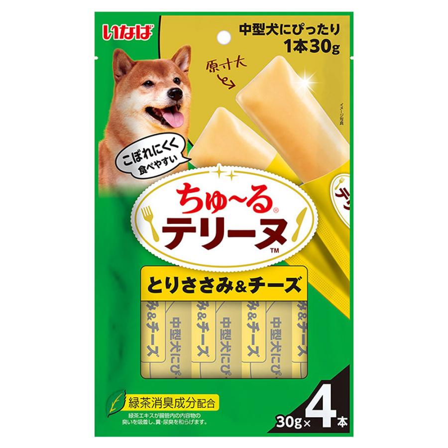 いなば　ちゅ〜るテリーヌ　中型犬用　とりささみ＆チーズ　３０ｇ×４本 | 