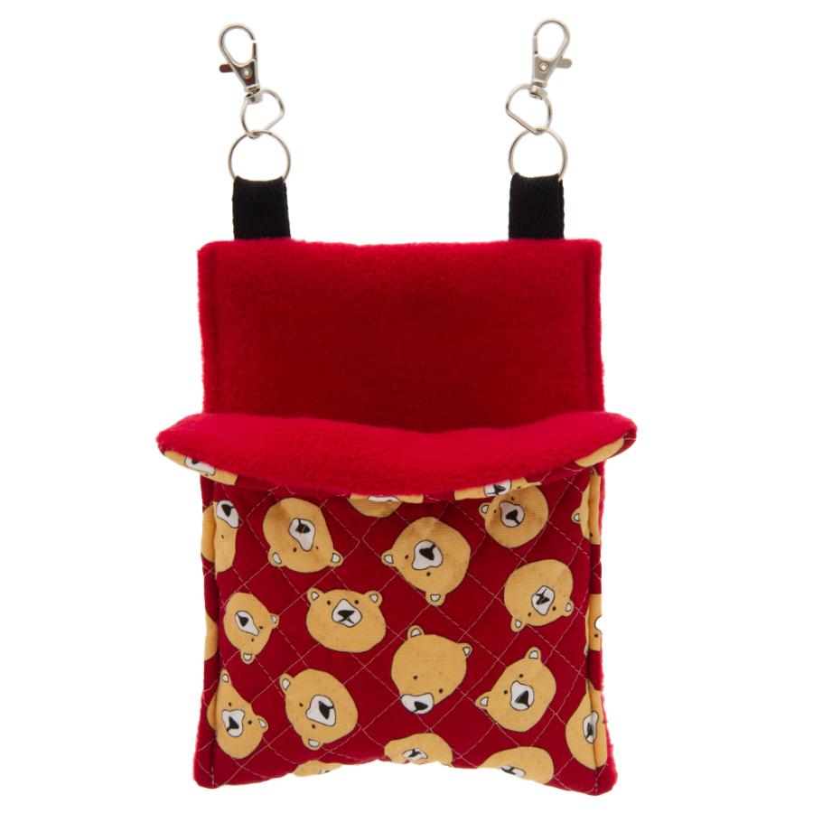 小動物の寝袋 くまさん柄 えんじ ｓ ハンドメイド ハリネズミ デグー モモンガ チャーム Charm Paypayモール店 通販 Paypayモール