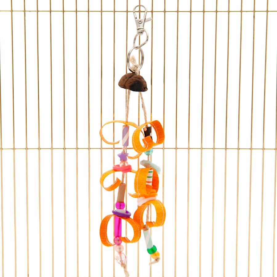 Leaf Corp 小鳥のおもちゃ くるみ鳥じゃらし ハンドメイド 色おまかせ