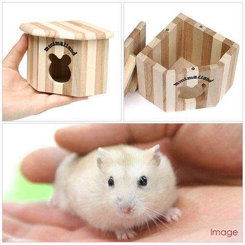 マルカン クッキーハウス コーナー ハムスター ハウス 木製 : チャーム