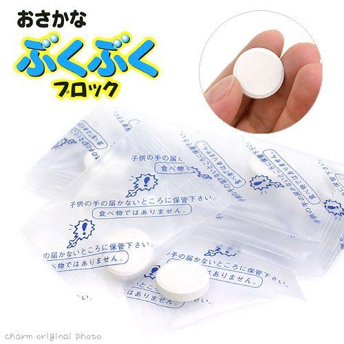 GEX（ジェックス） おさかなぶくぶくブロック 8錠入り : チャーム