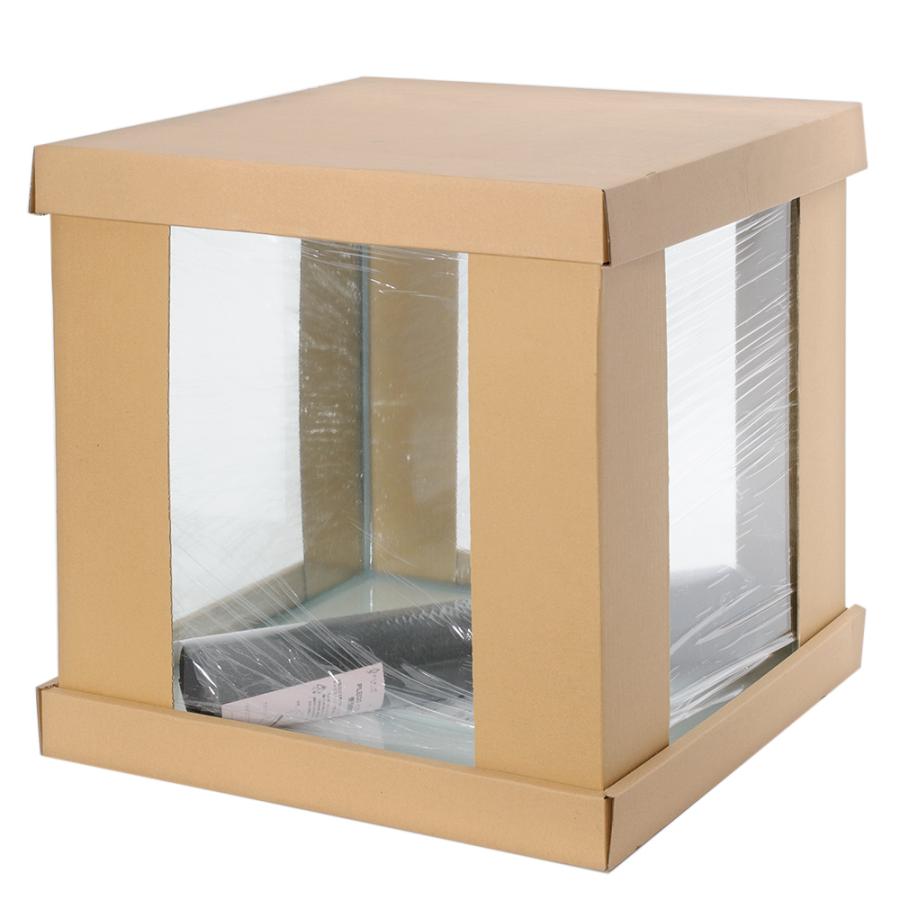 【大きめの水槽】GLASIA キューブ　CU-450(45×45×45cm) (6mm)ブラックシリコン プレココーポレーション GLASIA キューブ CU−450（45