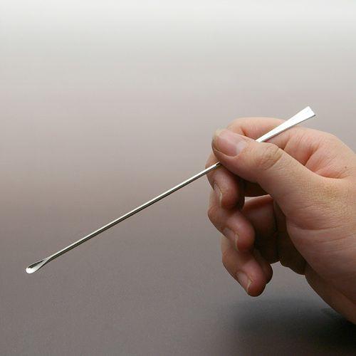 ステンレス製　ミクロスパーテル　１５０ｍｍ　１本　薬さじ　スパチュラ　昆虫　菌糸ビン | アズワン | 01