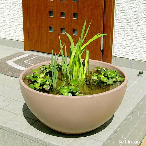 睡蓮鉢 メダカ鉢 凛 ｒｉｎ 丸型 ライトブラウン ｍ 睡蓮鉢 金魚鉢 メダカ鉢 沖縄別途送料 チャーム Charm Paypayモール店 通販 Paypayモール