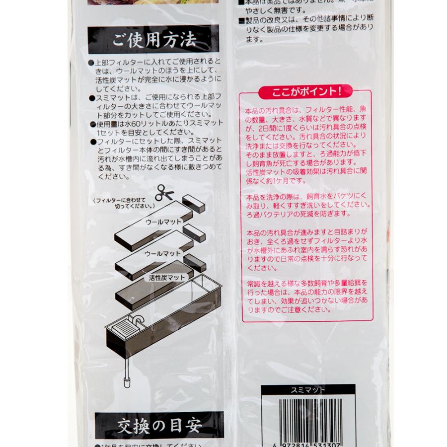 コトブキ工芸 炭 SUMI MAT スミマット 上部フィルター 交換用