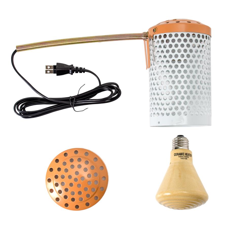 マルカン セラミックヒーター 100W カバー付き : チャーム charm