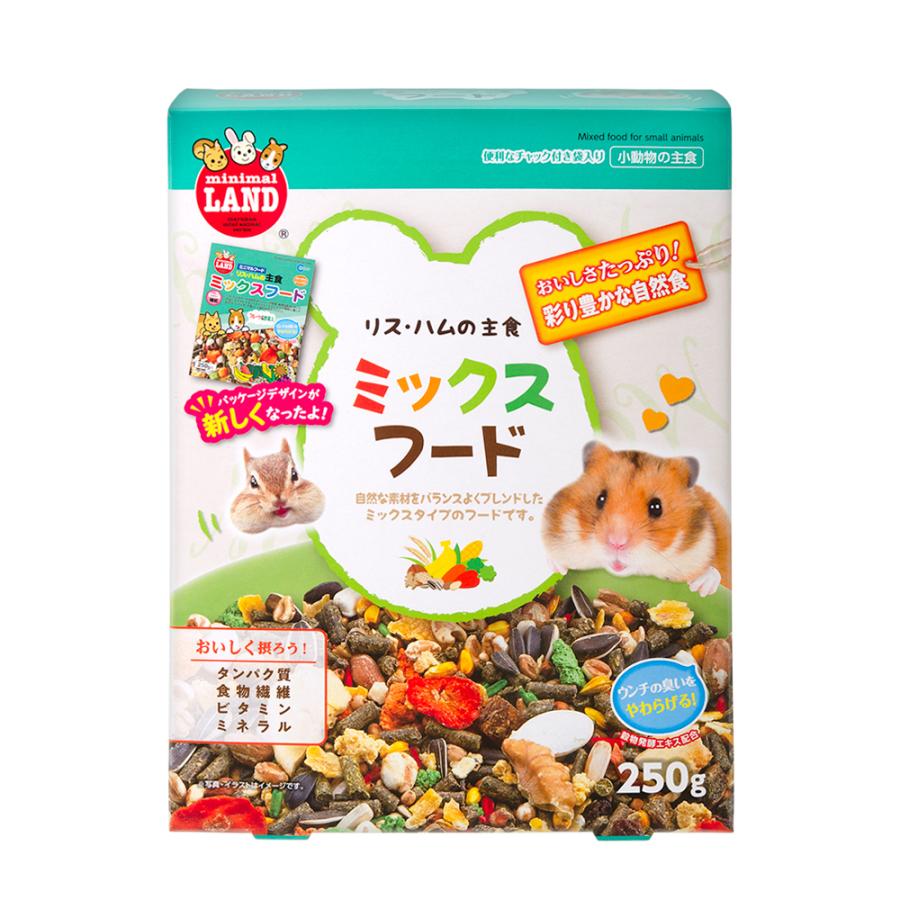 マルカン リス・ハムの主食ミックスフード 250g ハムスターフード 