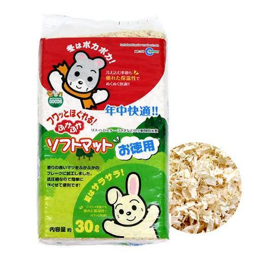 マルカン ふかふかソフトマット ３０ｌ うさぎ 即納 ハリネズミ ハムスター 床材 お一人様７点限り