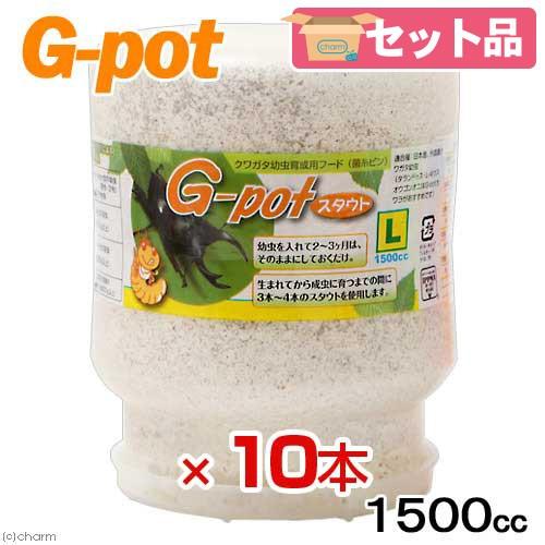 冷蔵★菌糸ビン　Ｇ−ｐｏｔ　スタウト　１５００ｃｃ　１０本　別途クール手数料　常温商品同梱不可