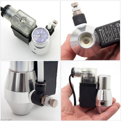 □バジル直添ミキサーを使った無発熱型電磁弁付きＣＯ２セット（拡散筒不要）　バジルＣＯ２直添セット　沖縄別途送料 