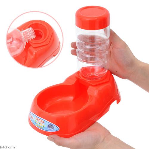 Petio（ペティオ） ディッシュ 給水器付き レッド 犬 猫用 水飲み 自動