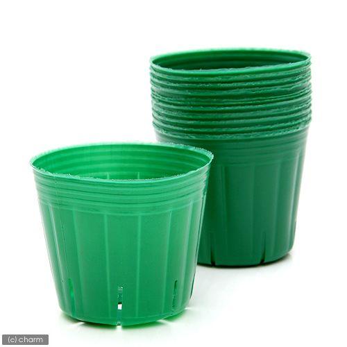 買取 カラーポット90 3号 スリット8 緑 10ポットセット120円 gamekouryaku.sakura.ne.jp