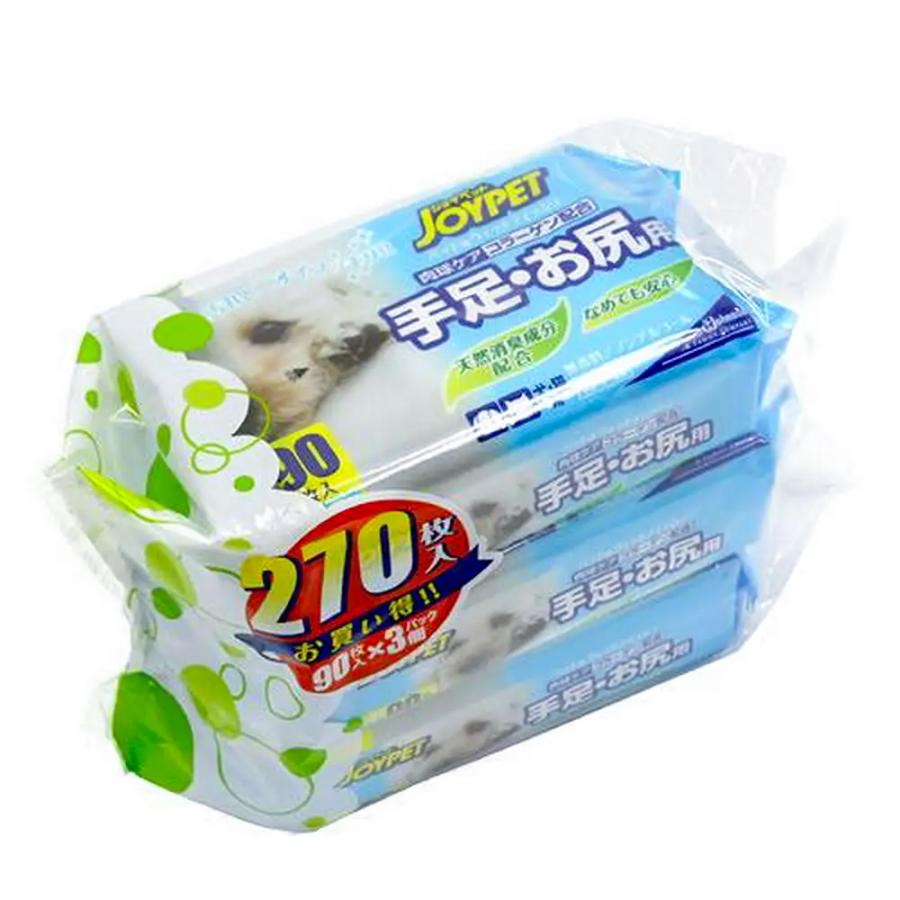 全国どこでも送料無料 ジョイペット ウェットティッシュ 手足 お尻用 ９０枚入
