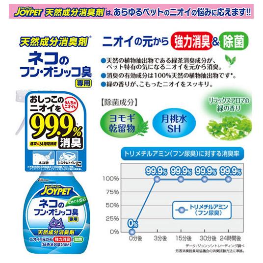 ジョイペット　天然成分消臭剤　ネコのフン・おしっこ臭専用　詰替え　２４０ｍｌ｜chanet｜02