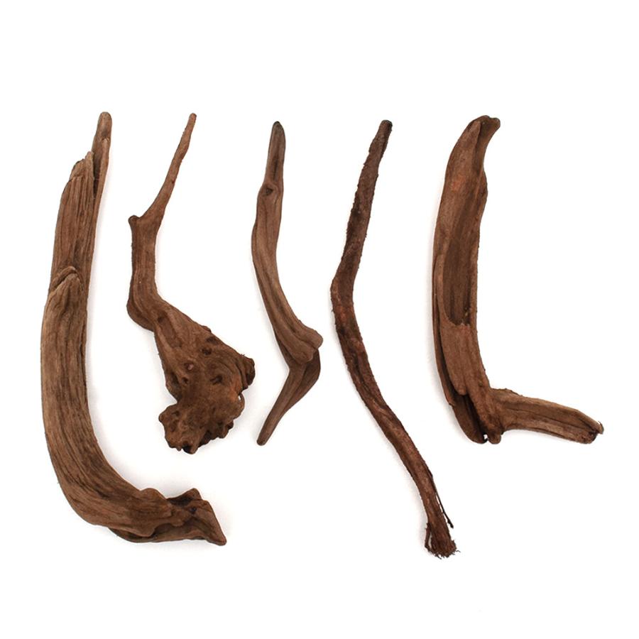 形状お任せ　煮込み済み　ちょい足し　上質流木　雅　Ｍサイズ（約２０〜３０ｃｍ）　５本セット　レイアウト素材　流木 | チャーム（ペット） | 01