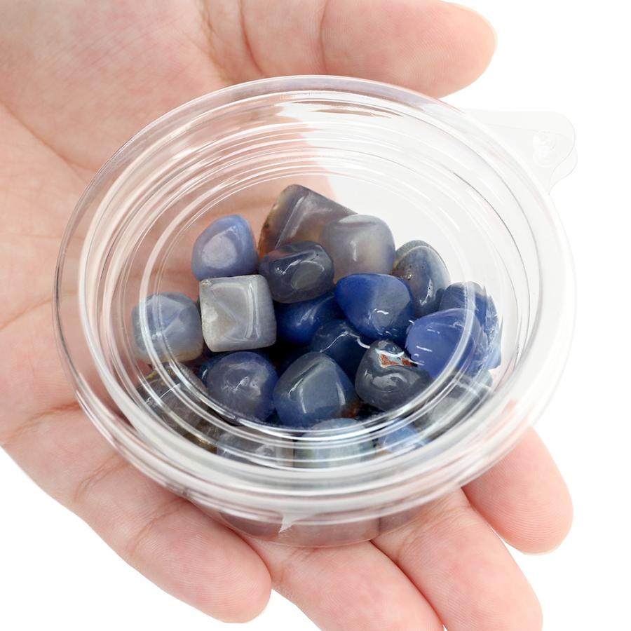 チャーム（charm） さざれ石 ブルーアゲート（瑪瑙） 100g 鉱物
