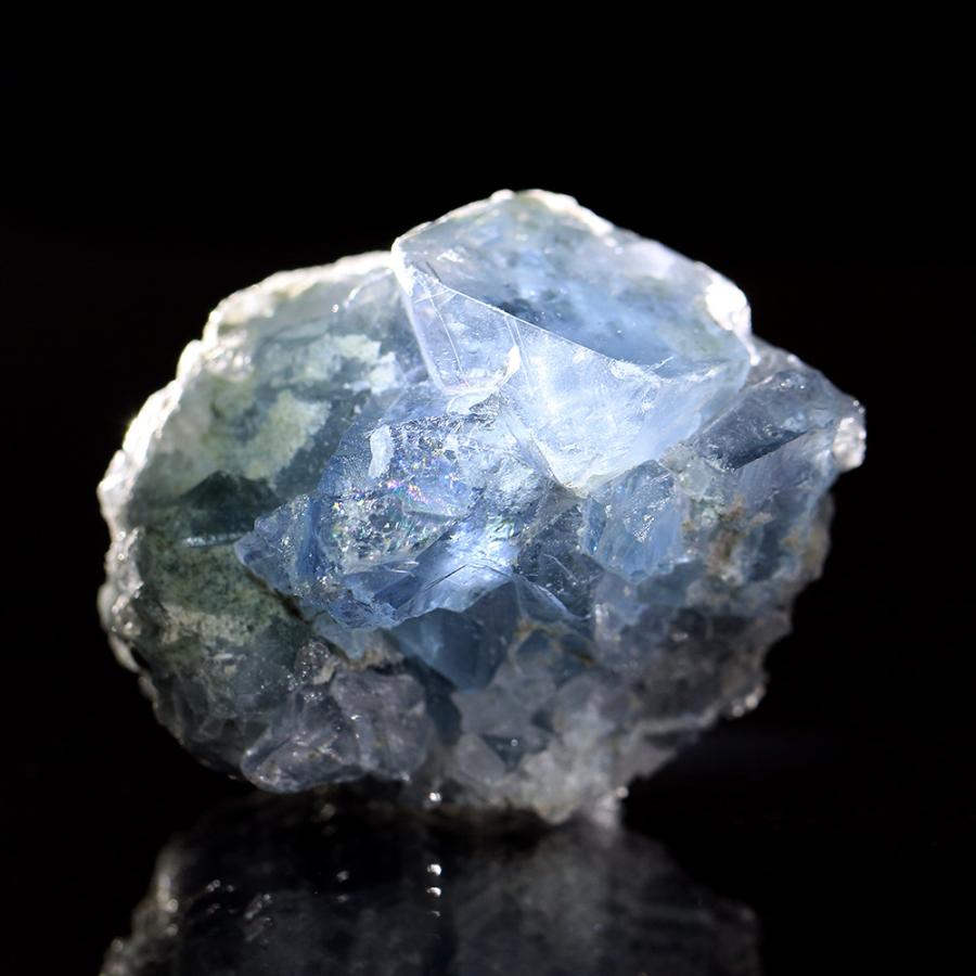 形状お任せ　セレスタイトクラスター（天青石）　１個　鉱物　鉱石　テラリウム　レイアウト素材