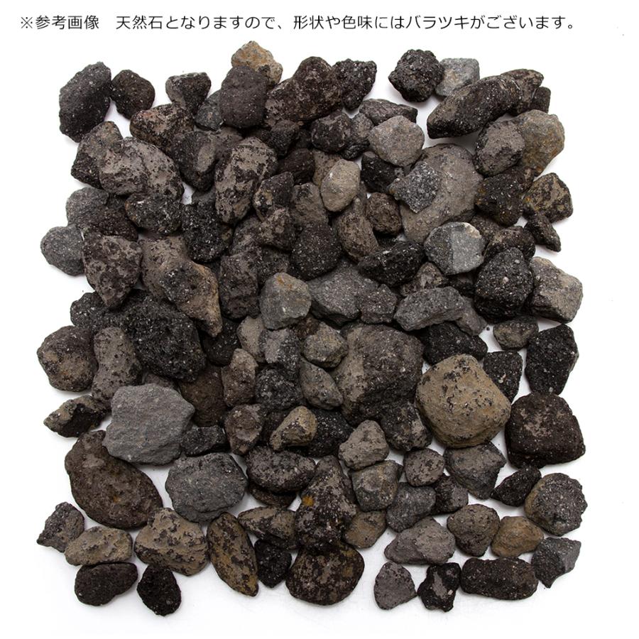 形状お任せ 浅間溶岩石 小粒サイズミックス（約1〜7cm） 5L