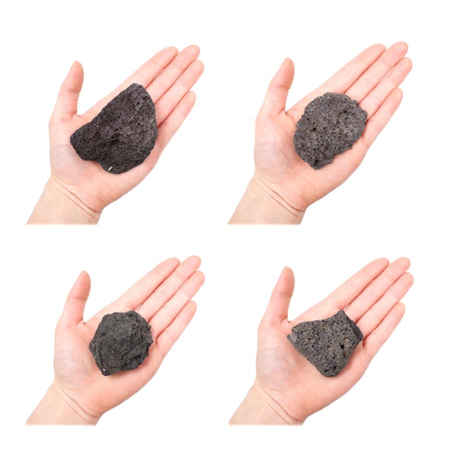 黒溶岩石　ＳＳサイズ　約５〜８ｃｍ　３個　形状お任せ　アクアリウム　レイアウト素材　溶岩石 |  | 02