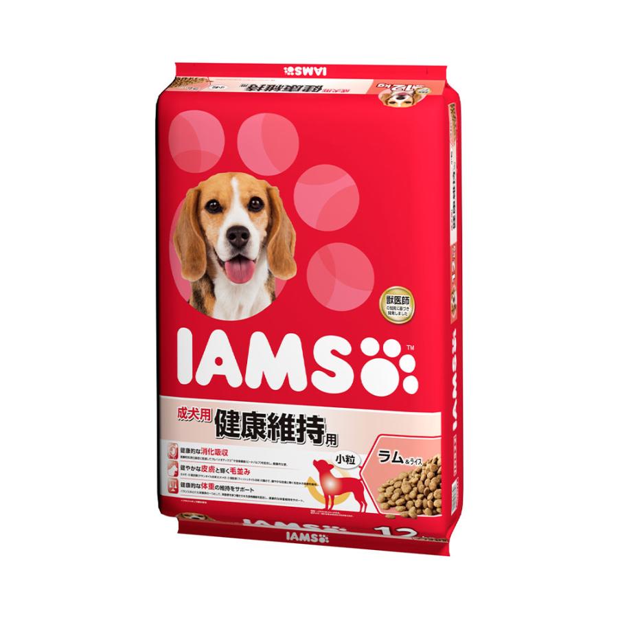 ドッグフード　アイムス　成犬用　健康維持用　ラム＆ライス　小粒　１２ｋｇ　正規品　ＩＡＭＳ　お一人様１点限り | アイムス（マース）