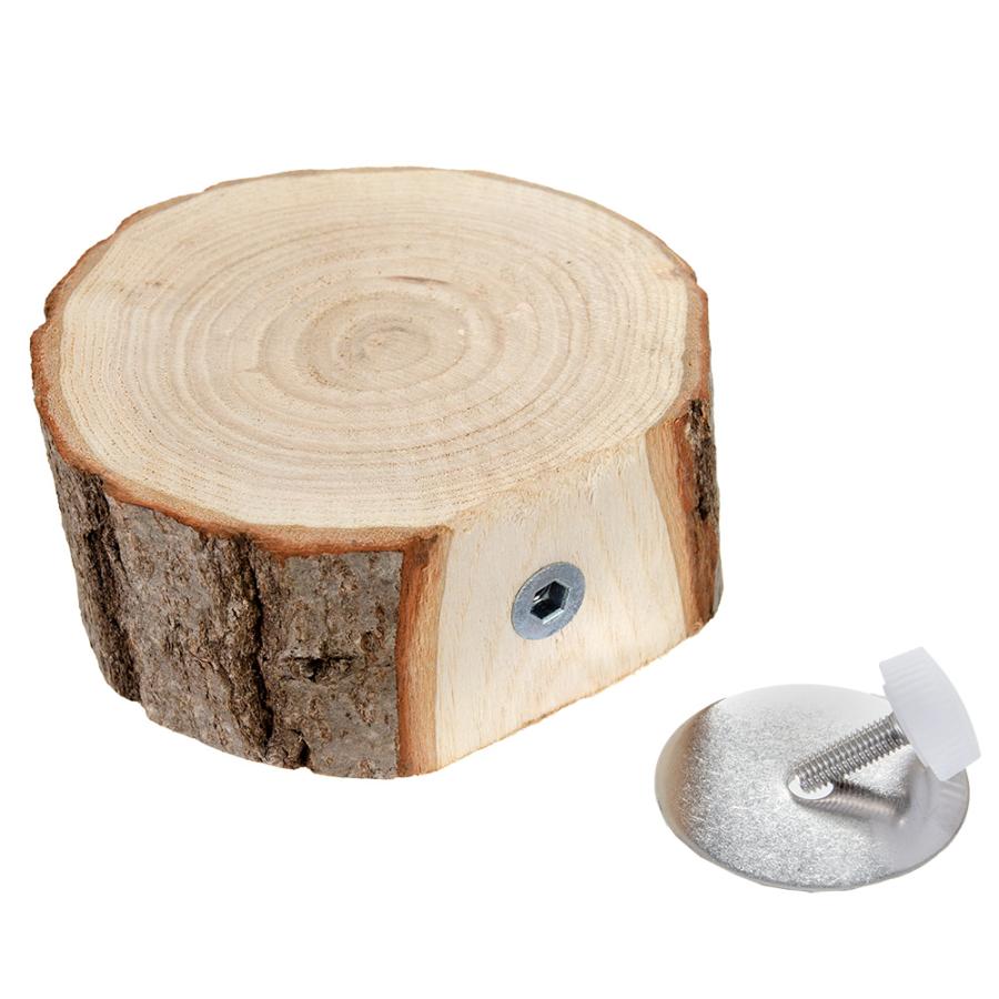 Leaf Corp ステップ輪切り 天然素材 くりの木 固定式かじり木 1個入り