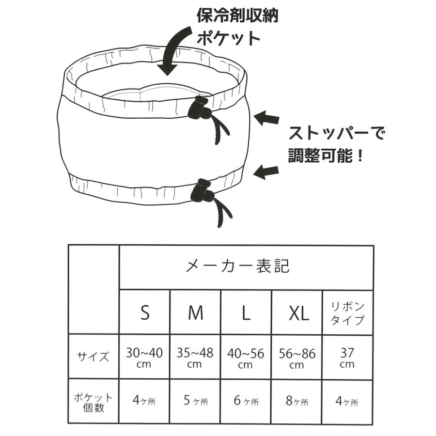 犬用クールバンド　ハイビスカス　リボンタイプ　小型犬〜中型犬用　１個　取説有　保冷剤５個付き｜chanet｜04