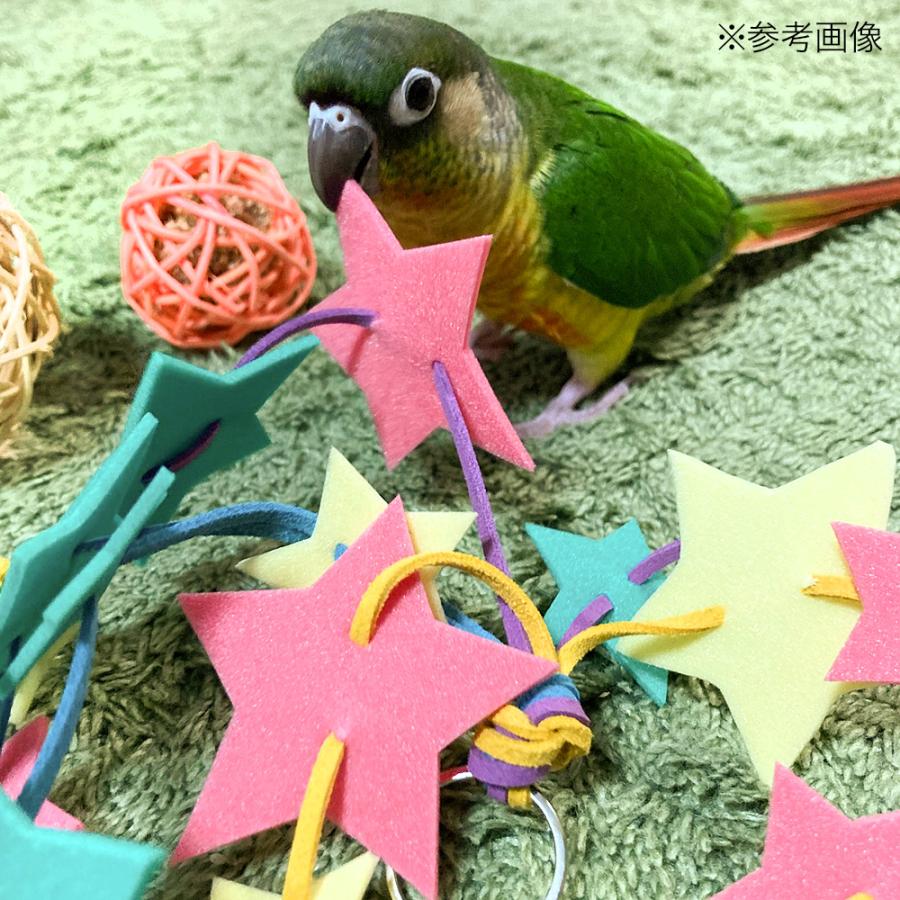 Leaf Corp ゆらゆら カラフルスター セキセイインコ 小型インコ 鳥用