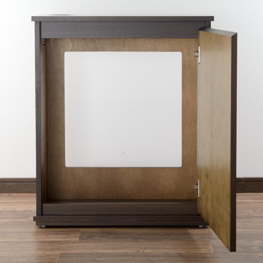 組立済み）アクロ 水槽台 60×30×70 穴有り ウォルナット