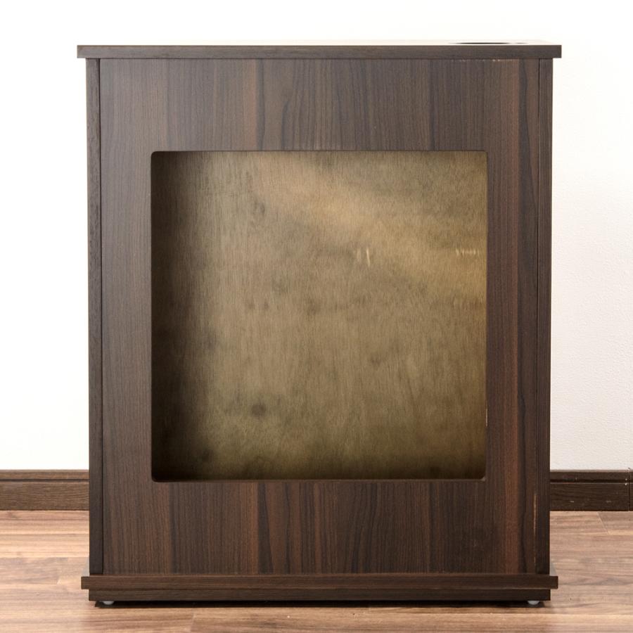 組立済み）アクロ 水槽台 60×30×70 穴有り ウォルナット