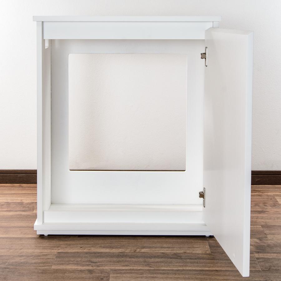 組立済み）アクロ 水槽台 60×30×70 穴有り 白 60cmOF水槽