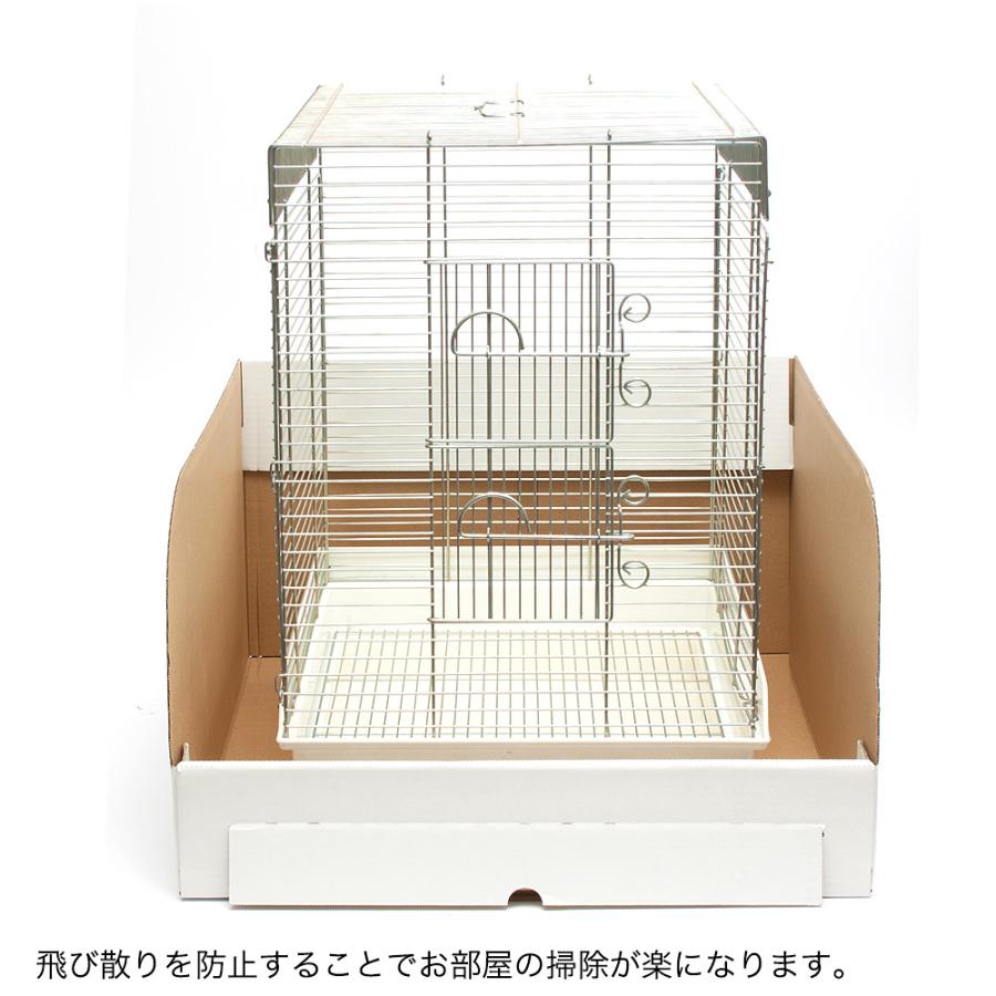 Leaf Corp 鳥ケージ用 飛び散り防止カバー ホワイト 3枚 段ボール