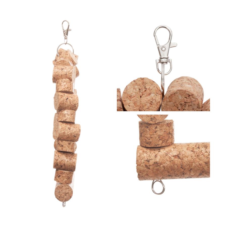 Leaf Corp こわして楽しいコルクブランコ 鳥用おもちゃ 小型インコ